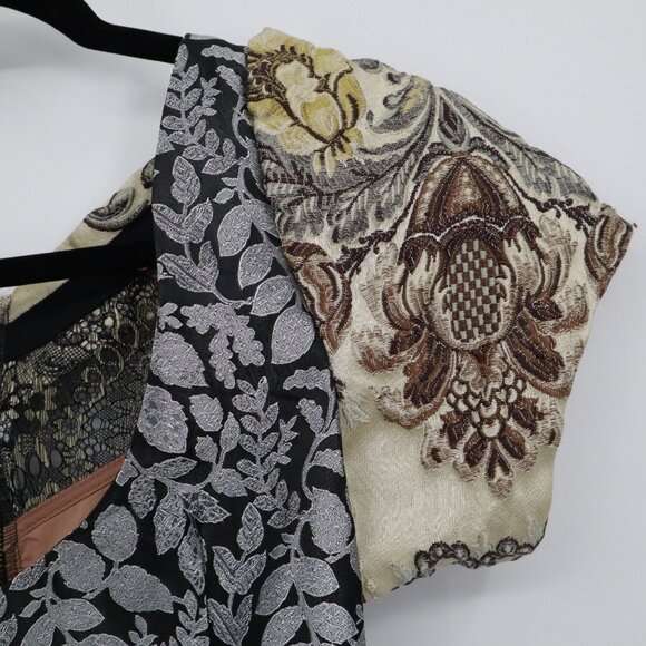 Beguile By Byron Lars Noemi Dress Womens 2 Brown Romantic Feminine Boho Coquette - Picture 13 of 16